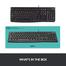 Logitech K120 USB Keyboard With Bangla – Black Color image