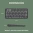 Logitech K380s Pebble Keys 2 Bluetooth Wireless Keyboard Tonal Graphite image