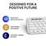 Logitech K380s Pebble Keys 2 Bluetooth Wireless Keyboard White image