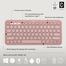 Logitech K380s Pebble Keys 2 Bluetooth Wireless Keyboard Rose image