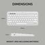 Logitech K380s Pebble Keys 2 Bluetooth Wireless Keyboard White image