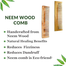 Long Shape Wooden Hair Combs - 1 pcs image