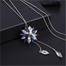 Long Sweater Flower-shaped Necklace With Tassels image