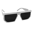 Luxury Men Flat Top Square Sunglasses Classic High Quality Punk Custom Sunglasses image