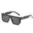 Luxury Men Flat Top Square Sunglasses Classic High Quality Punk Custom Sunglasses image