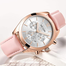 MEGIR Ladies Watch Rose Gold -Red image