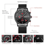 MEGIR MS2011 Men's Quartz Stainless Steel Chronograph Watch image