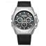 MEGIR Stainless Steel Case And Black Leather Strap Watch for Men image