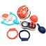 MIMI BELL ERES For New Born Baby Rattle and Teether - 5 Pcs (mimi_bells_pack_m3) image