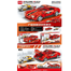 MINGDI LEIBAO 10130 Non Lego RED LAUNCH CAR Set Toy Assembly Model Racers Speed ​​Racing 426 Blocks image