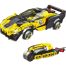 MINGDI LEIBAO 10132 non Lego YELLOW LAUNCH CAR, assembled toy set, Racers Speed ​​Racing model 412 blocks image