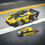 MINGDI LEIBAO 10132 non Lego YELLOW LAUNCH CAR, assembled toy set, Racers Speed ​​Racing model 412 blocks image