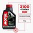 MOTUL 3100 4T Gold Technosynthes 10w30 Motor-Cycle Engine Oil 1 Liter image