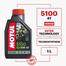 MOTUL 5100 4T Technosynthes 10W30 Motor-Cycle Engine Oil 1 Liter image