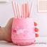 M ‍and G Cherry Blossoms Egg Pen Holder Pink Creative Storage Pencil Case Office Desk Pen Organizer Stationery Gifts for Students image