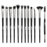 Maange 12 pcs Eye Brush Sets - Black Color image