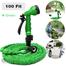 Magic Car Washing 100ft Hose Pipe Nozzle for Garden Wash Car Bike with Spray Gun – Green image