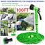 Magic Car Washing 100ft Hose Pipe Nozzle for Garden Wash Car Bike with Spray Gun – Green image