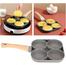 Maker Frying Pans Non Stick 4 Hole Omelet Pan image
