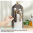 Makeup Brush Holder Organizer with Lid 360° Rotating Makeup Organizer for Vanity, Countertop, Cosmetic Storage, Make Up Brush Organizer image