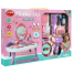 Makeup Table Set Children Hair Dressing Table Pretend Play Toys Lighting with Misc image