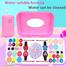 Makeup and Nail Art Toy Set for Girls Hello Kitty and Frozen Toy Trolley System Real Makeup Safe and Non toxic image