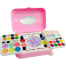 Makeup and Nail Art Toy Set for Girls Hello Kitty and Frozen Toy Trolley System Real Makeup Safe and Non toxic-pink image