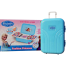 Makeup and Nail Art Toy Set for Girls Hello Kitty and Frozen Toy Trolley System Real Makeup Safe and Non toxic-Blue image