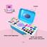 Makeup and Nail Art Toy Set for Girls Hello Kitty and Frozen Toy Trolley System Real Makeup Safe and Non toxic-Blue image