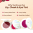 Mamaearth Nourishing Natural Lip Cheek and Eye Tint With Vitamin C and Cocoa 0.14 Oz/4 gm -525426403 image