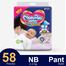 MamyPoko Pants Premium Extra Absorb Pant System Baby Diaper (Newborn Size) (0-5Kg) (58Pcs) image