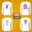 Manfare Premium Casual Random 4 Pcs Long Sleeve T-Shirt For Men image