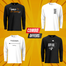 Manfare Premium Casual Random 4 Pcs Long Sleeve T-Shirt For Men image