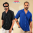 Manfare Premium Cuban Collar Half Shirt for Men 2 Pcs Combo image