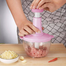 Manual Hand Press Food Processor Food Chopper with Vegetable Cutter image