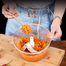 Manual Hand Press Food Processor Food Chopper with Vegetable Cutter image