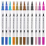 Marker Liner Drawing Watercolor Marker Pens Twin Head Brush Pen Painting 12 Color image