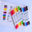 Marker Liner Drawing Watercolor Marker Pens Twin Head Brush Pen Painting 12 Color image