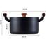 MasterChef Casserole with Lid, Induction Pots, Spaghetti Pot, Steamer Pot, Glass Lid, Wooden Handle, Aluminium Cooking Pot, Non-Stick Coating, Pan Set, Suitable for All Hob Types, 24 cm image