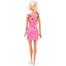 Mattel Barbie Doll Blonde Hair Pink Dress White Shoe T7439 image
