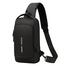 Men's Multi-function Anti-theft USB Shoulder Bag Crossbody Bag Travel Sling Bag Pack Messenger Pack Chest Bag image