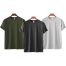 Mens Premium Blank T-shirt -Combo- Olive, Anthra Melange, Gray Melange image