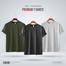 Mens Premium Blank T-shirt -Combo- Olive, Anthra Melange, Gray Melange image