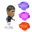 Mbappe Mini Plastic Figure For All Football Fans Small Figure (figure_small_mbappe) Mbappe image