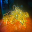 Metal Leaf Shaped LED Curtain Light 16 Feet image