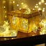 Metal Leaf Shaped LED Curtain Light 16 Feet image