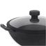 Meyer Pre Seasoned Cast Iron 30cm Kadai/Wok With Glass Lid image