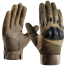 Military Grade Tactical Carbon Fiber Touch Screen Enable Hand Gloves For Bike (Heavy Duty Full Finger Protective Sports Gloves - Anti-Slip, Breathable And Water Resistant) image