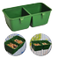 Mini 2 in 1 Feeding pot Dual Feeding Chamber Mixed Color (4inch) - 5Pcs image