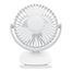 Mini Clip Fan 360 Degree Rotation Rechargeable Fan (WiWu FS03)- White Color image
